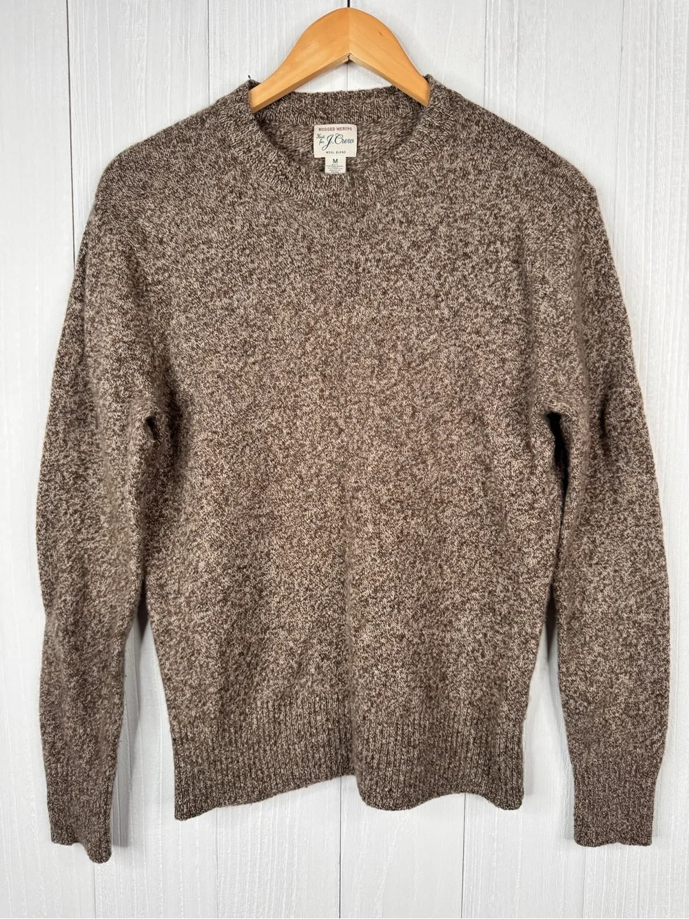 J.Crew Men’s Heather Brown Crewneck Sweater